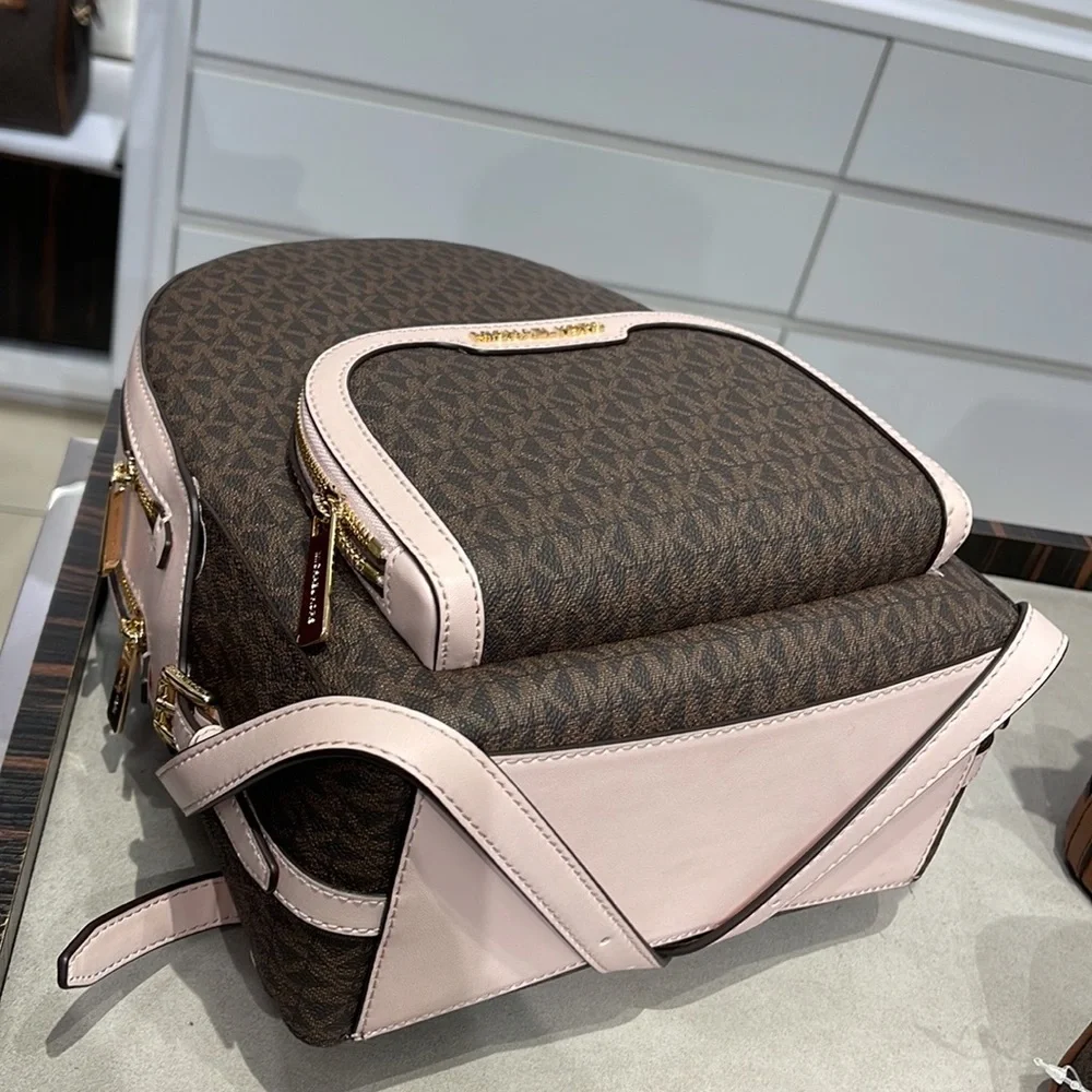 Michael Kors Backpack Bag Jaycee Md Backpack Powder Blush 35S2G8TB2B